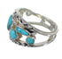 Turquoise Sterling Silver Ring Size 5-1/4 AX84297